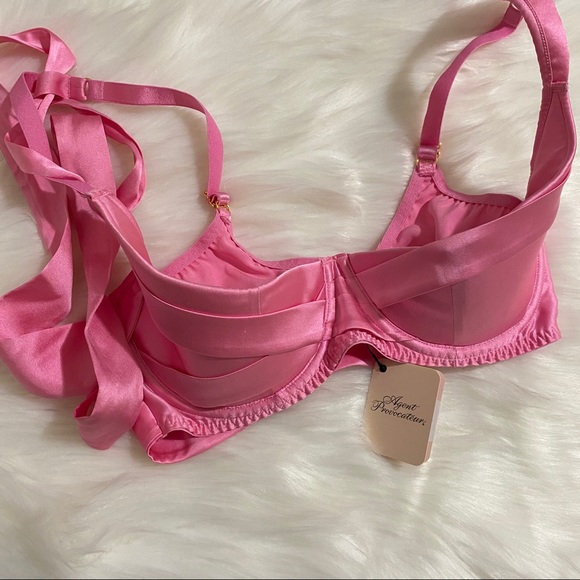 NWT Agent Provocateur Sugar Pink Bra 34C - Picture 7 of 8